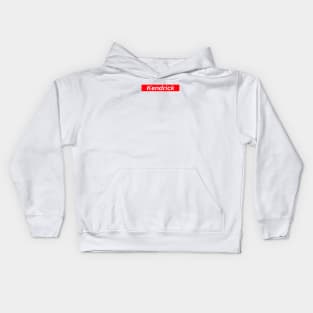 Kendrick Lamar // Red Box Logo Kids Hoodie